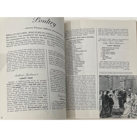 The President's Own White House Cookbook SC 1968 American Recipes Illust Vintage - Picture 7 of 13